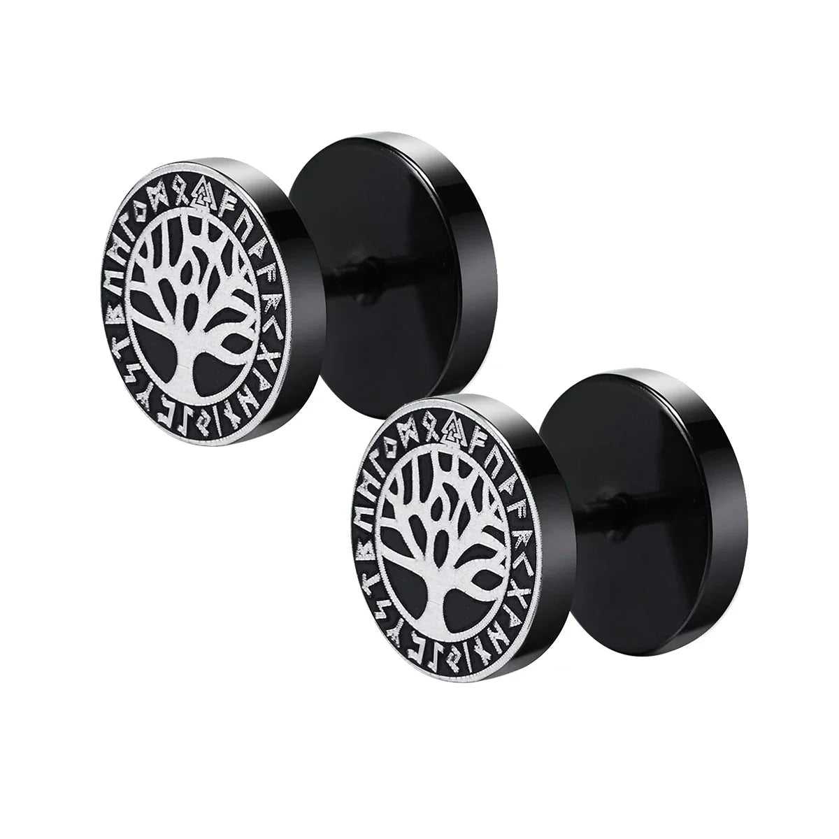 Brincos Viking Gótico Nórdico em Aço Inoxidável