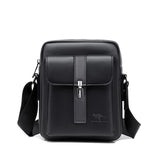 Bolsa de Ombro de Couro PU Antifurto Preto- Melanio