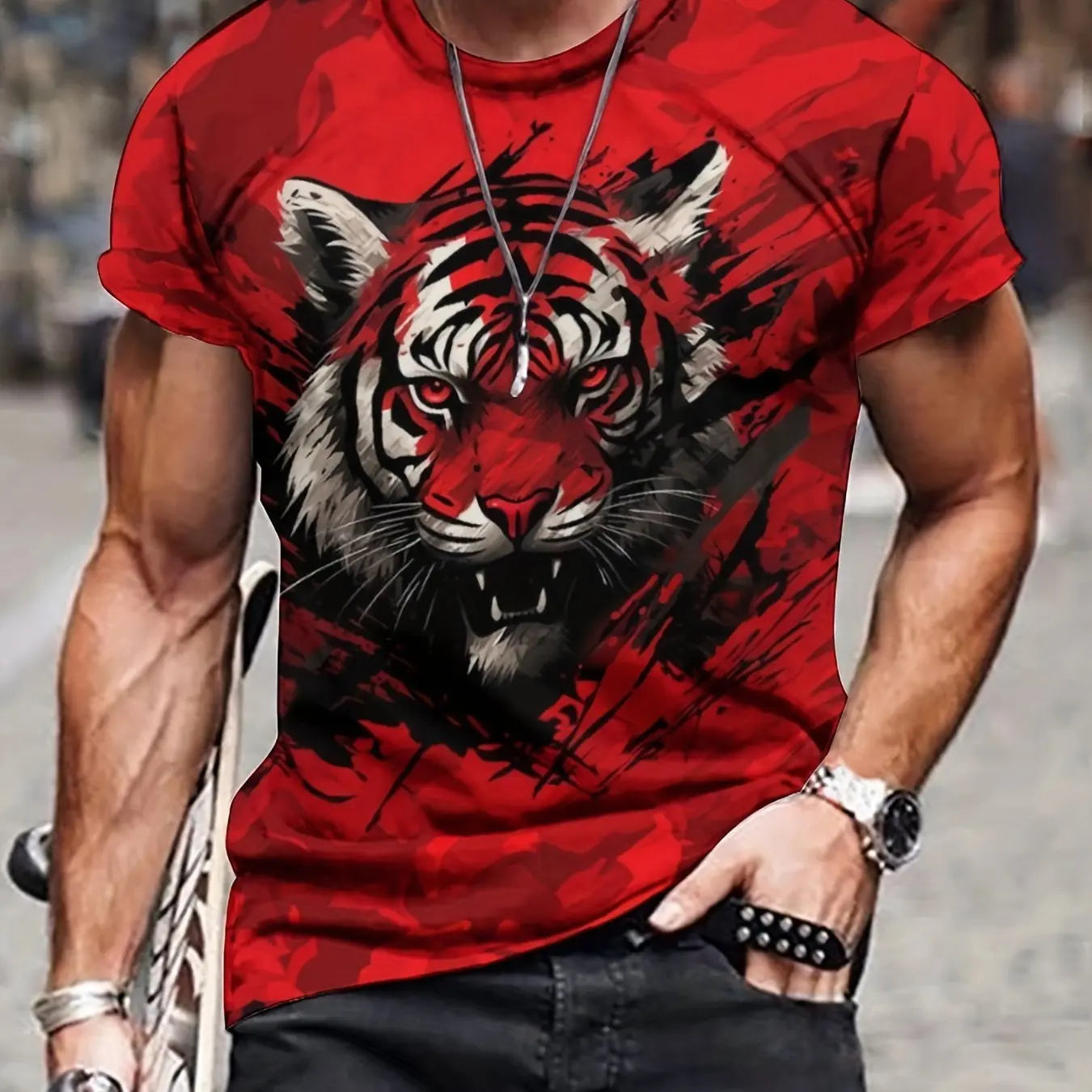 Camiseta Masculina Estampa 3D
