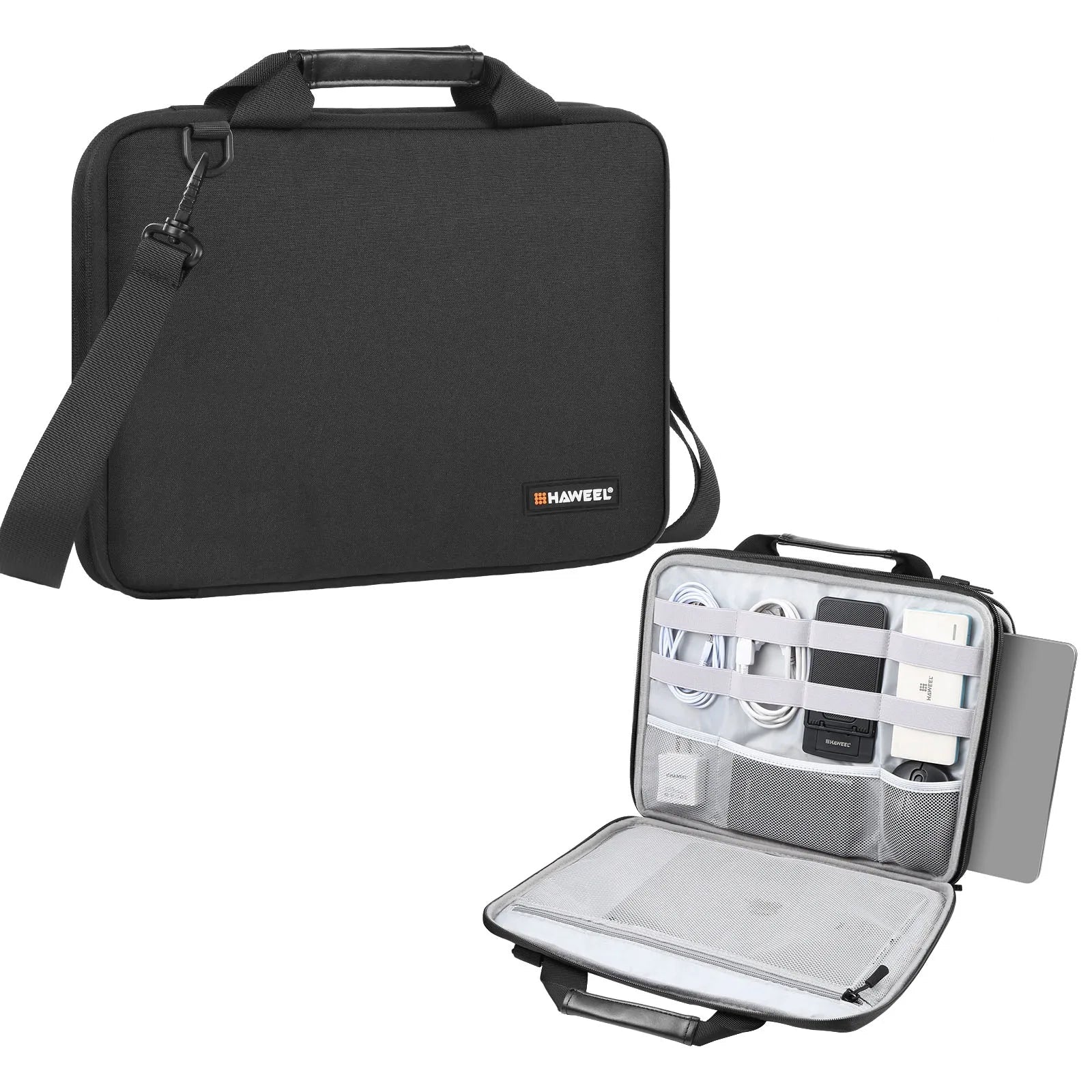 Maleta Crossbody Haweel para Laptops 14-16 Polegadas