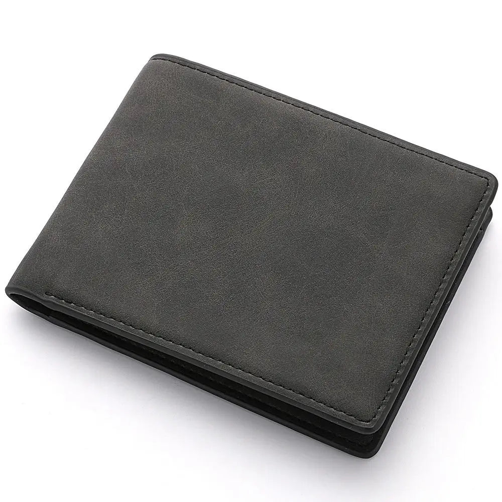 Carteira Masculina Elegante em Couro PU com Grande Capacidade