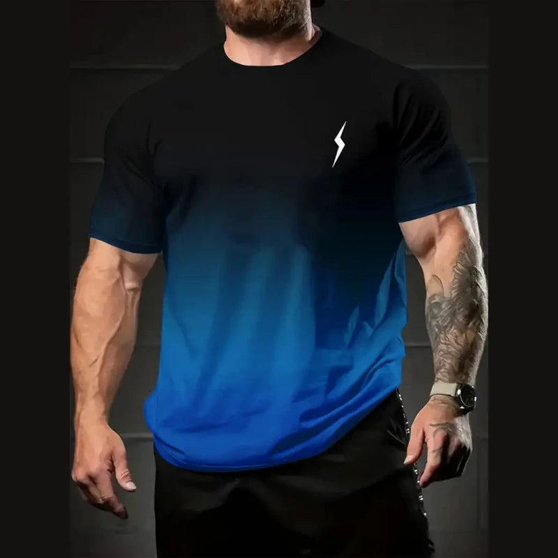 Camiseta Masculina Gradiente Relâmpago