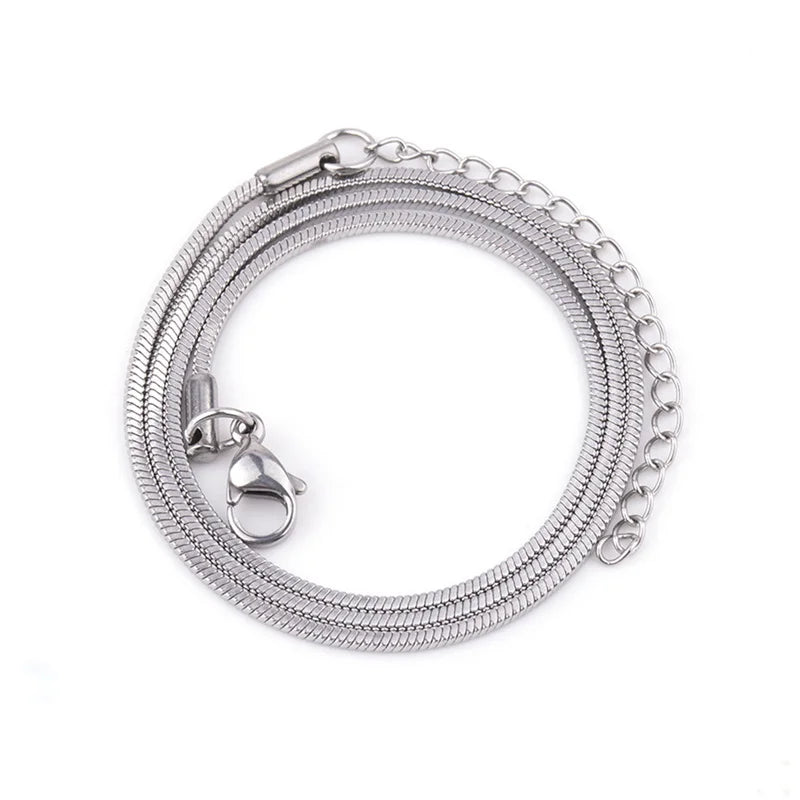 1.2mm cor de ouro colar de aço inoxidável para homens hip hop titânio aço quadrado cobra corrente colar jóias acessórios