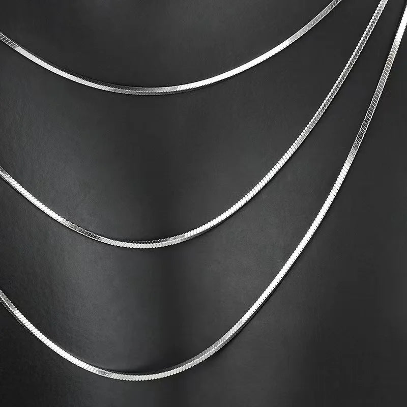 Colar Masculino de Aço Inoxidável Estilo Cobra