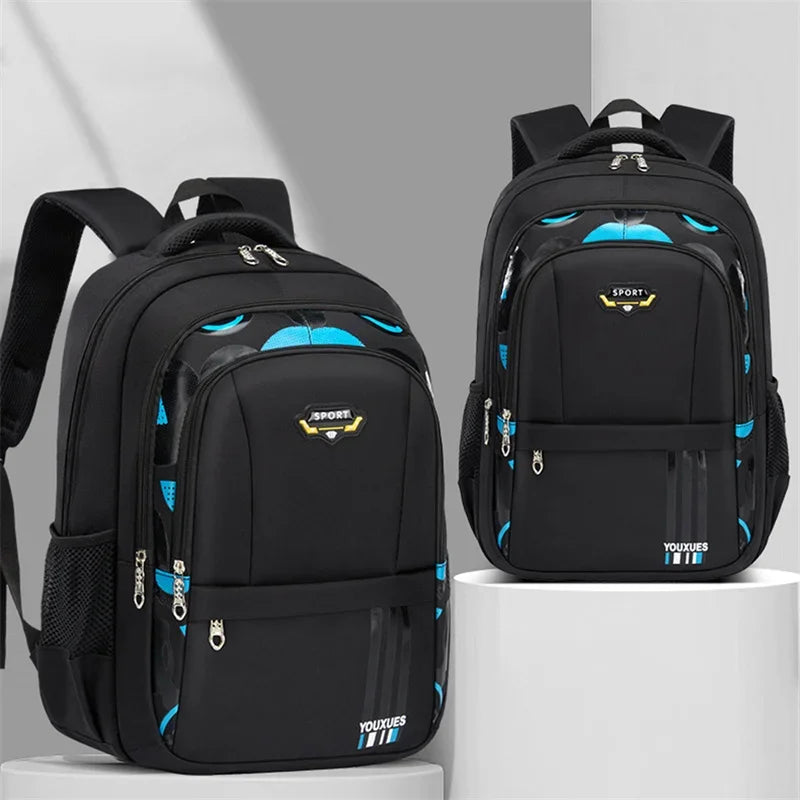 Mochila Escolar Impermeável para Meninos - Alta Capacidade