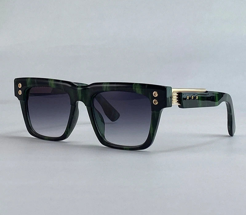 Óculos de Sol Quadrados Steampunk Masculino UV400