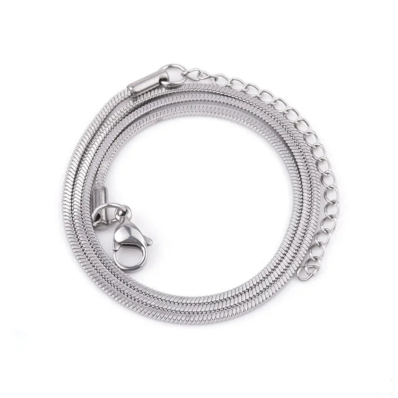 Colar Masculino de Aço Inoxidável Estilo Cobra