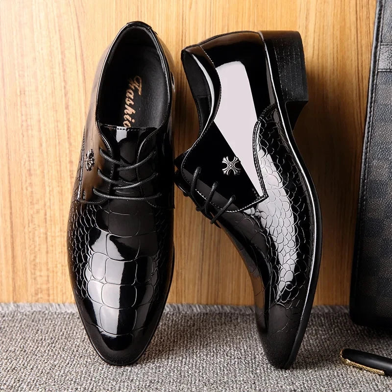 Sapato Social Oxford Masculino Preto,Sapato Pelica Masculino-Melanio