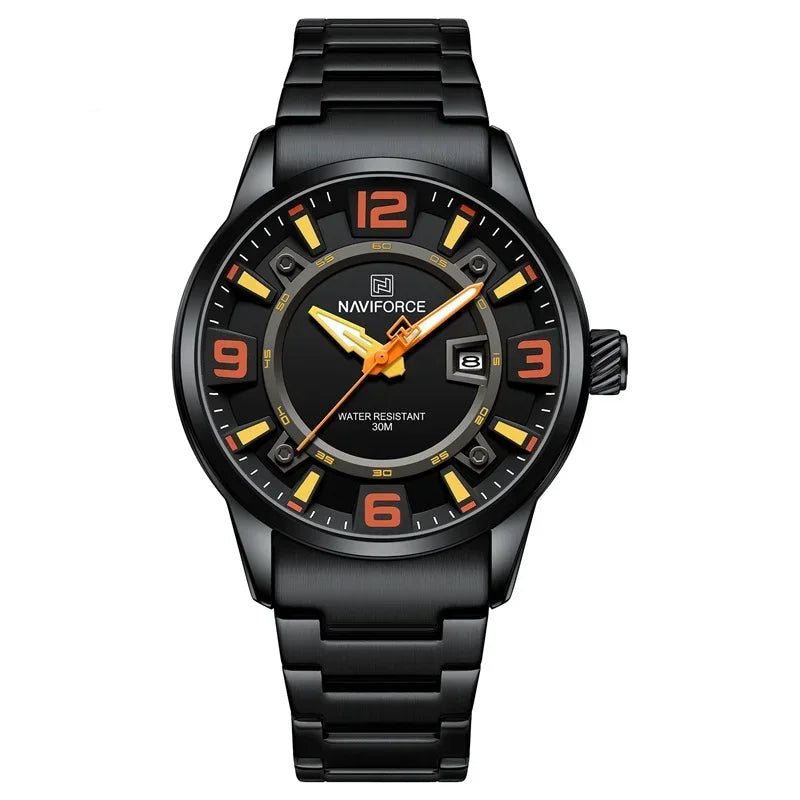 Relógio Masculino Naviforce Luxo à Prova D'Água 2024