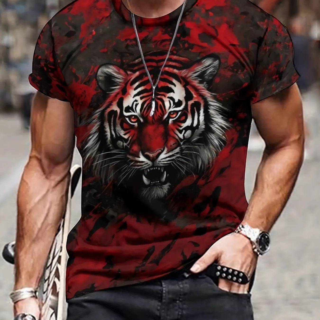 Camiseta Masculina Estampa 3D