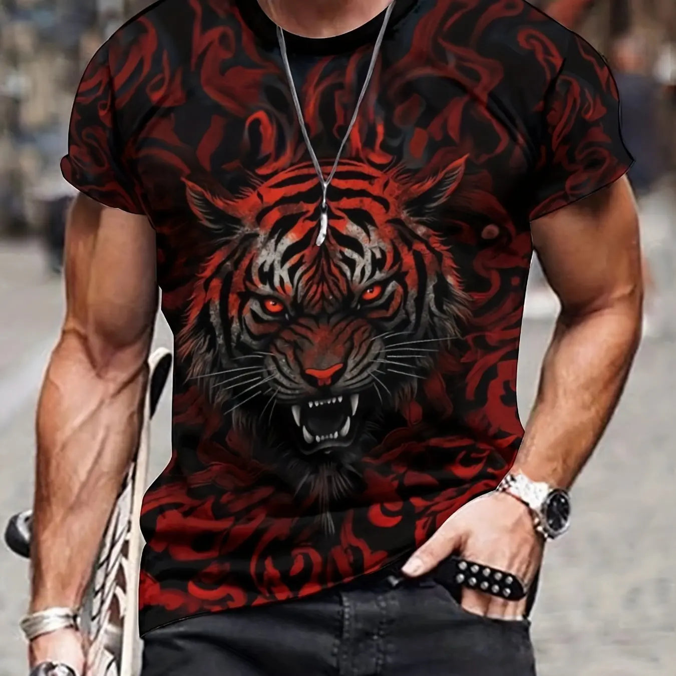 Camiseta Masculina Estampa 3D