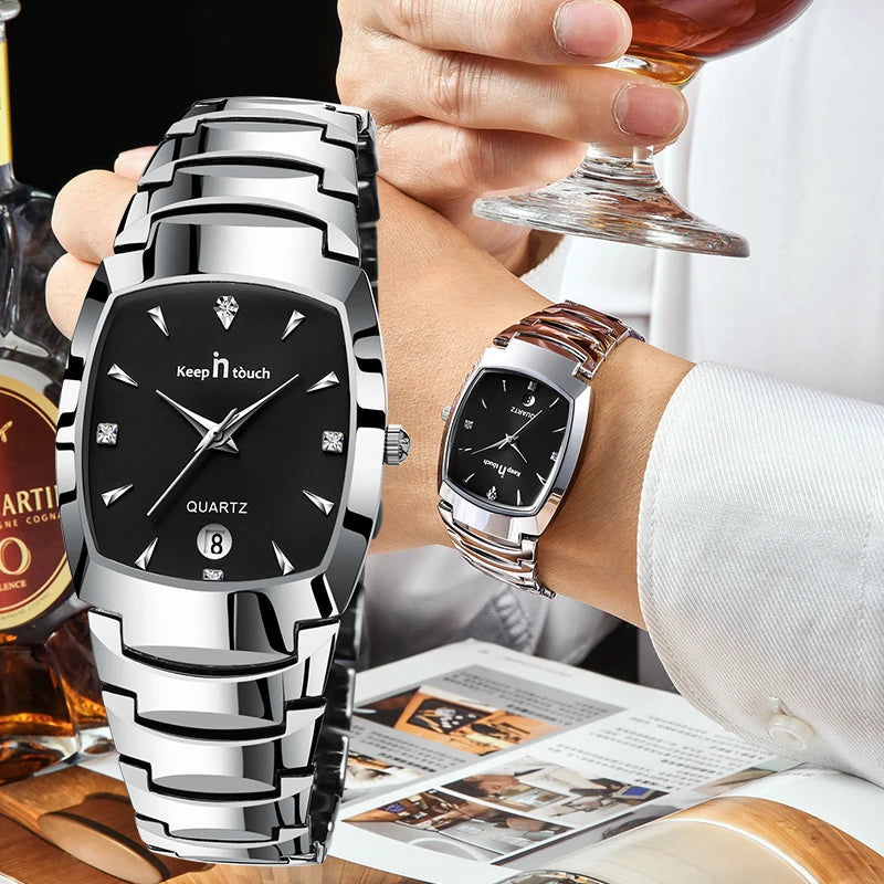 Relógio Masculino Luxo Quartzo à Prova d'Água