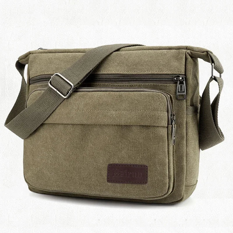 Bolsa Carteiro Masculina Lona,Mala de Mensageiro-Loja Melanio