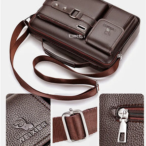 Bolsa De Ombro Masculina Marrom-Melanio