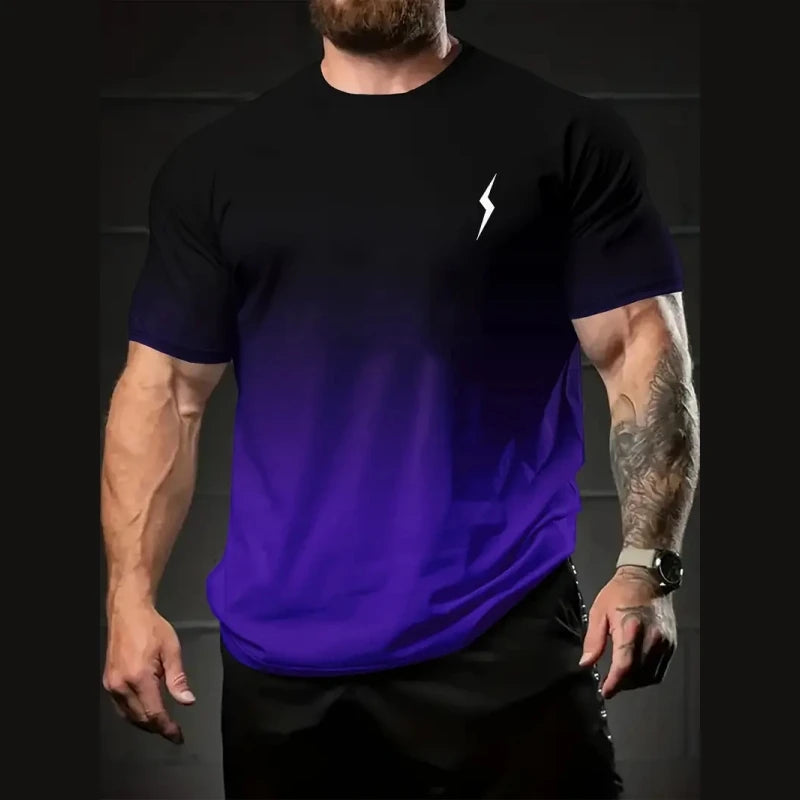 Camiseta Masculina Gradiente Relâmpago