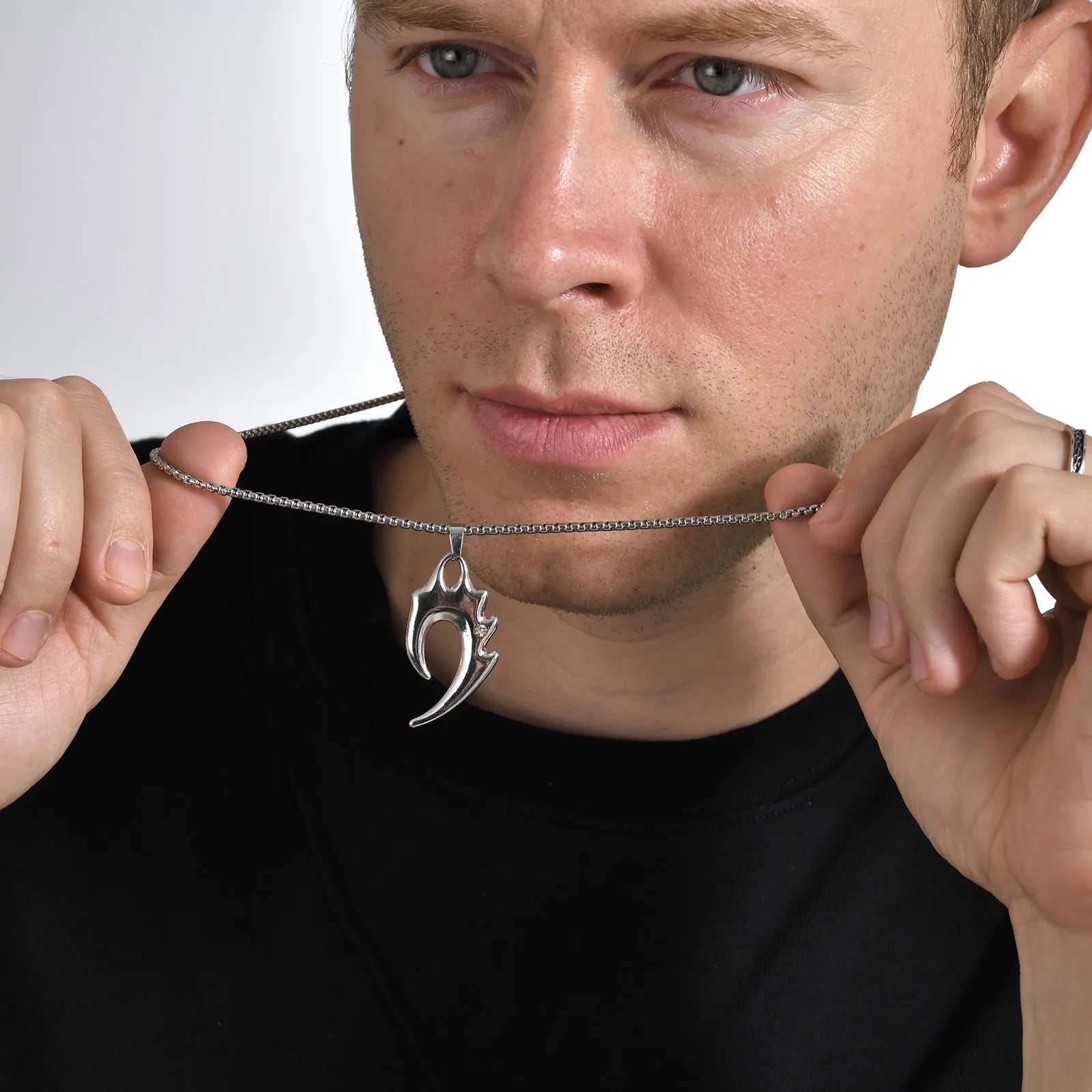 Colar Dente de Lobo,Colar de Dente de Lobo Para Homem Pingente Fixe-Loja Melanio