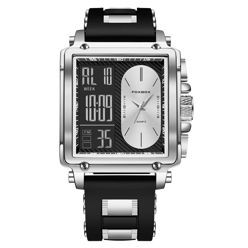 Relógio Masculino Foxbox Cronógrafo Luxo à Prova D'Água