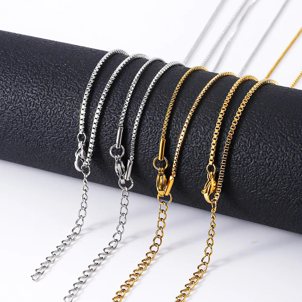 Colar Masculino Hip Hop Aço Inoxidável 1.2mm Prata