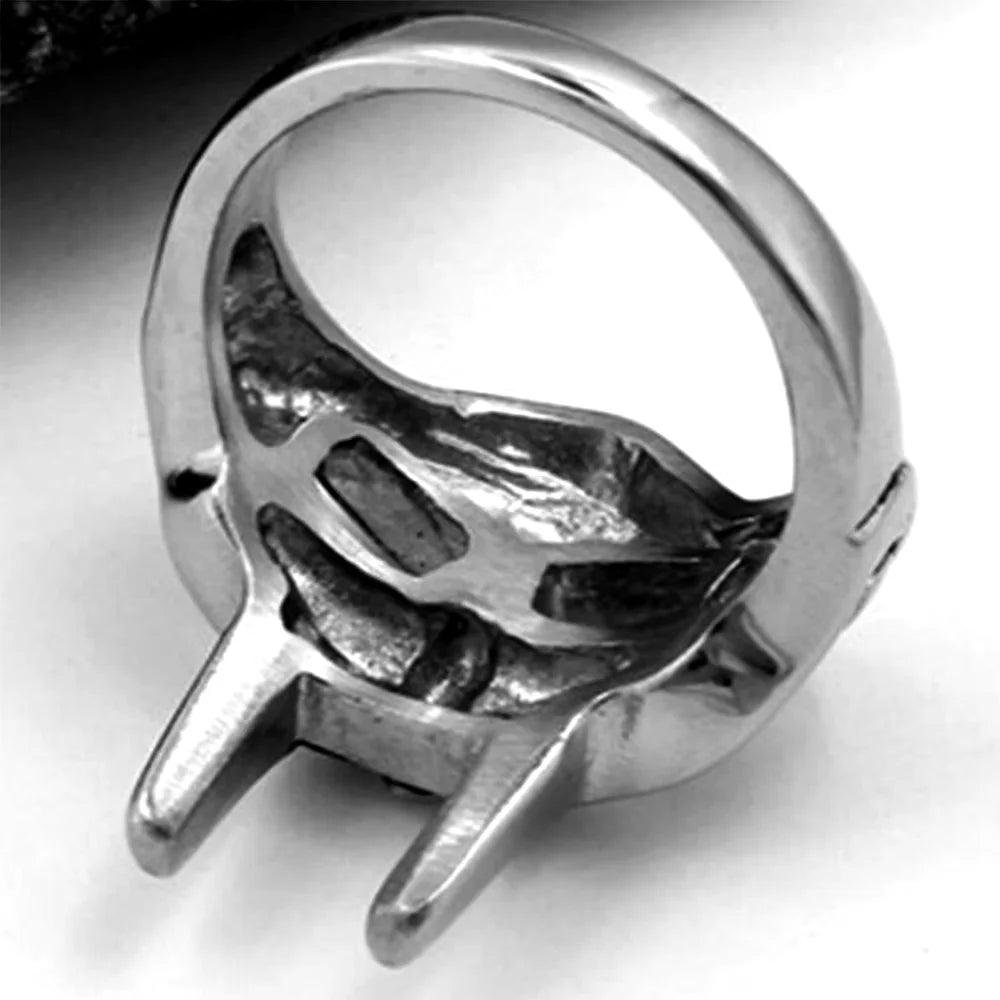 Anel Máscara Faraó Punk Masculino Ajustável