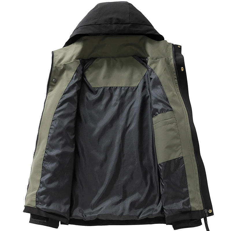 Jaqueta Softshell Impermeável Masculina com Capuz