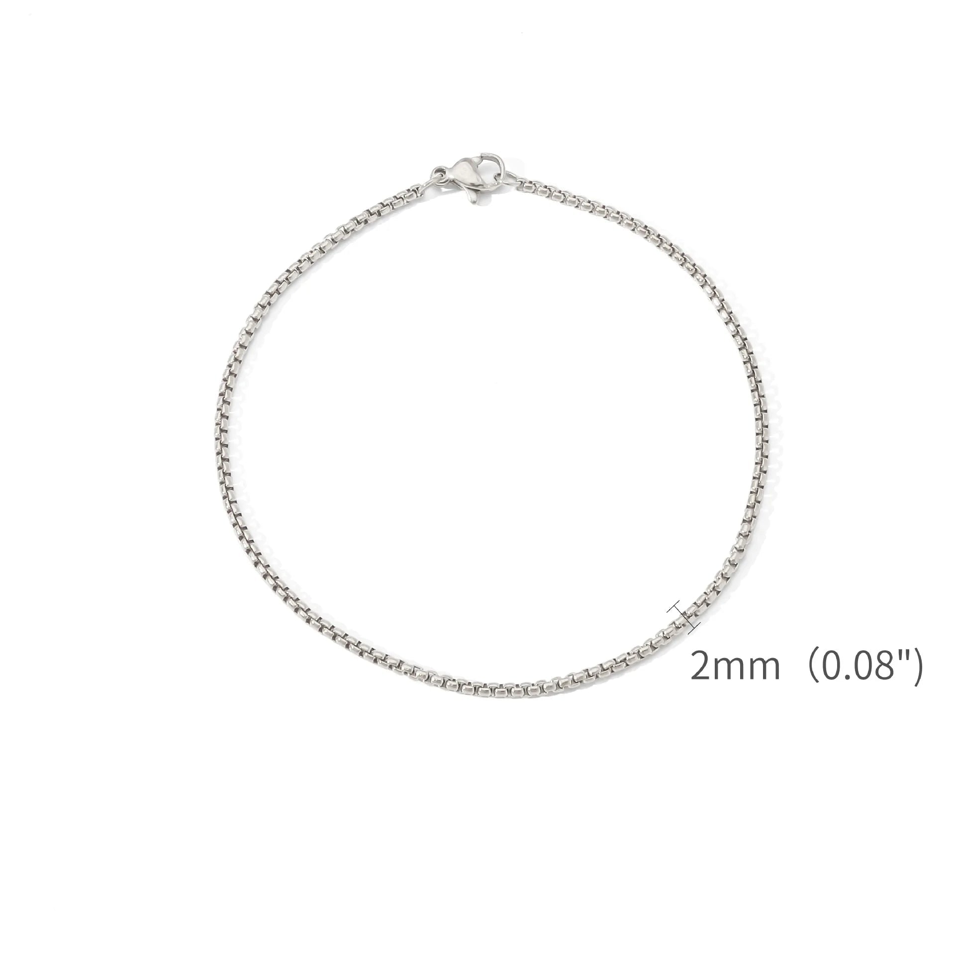 Aço inoxidável quadrado bola corrente pulseira masculino titânio aço jóias hip-hop pulseira para mulheres moda tendência acessórios gif