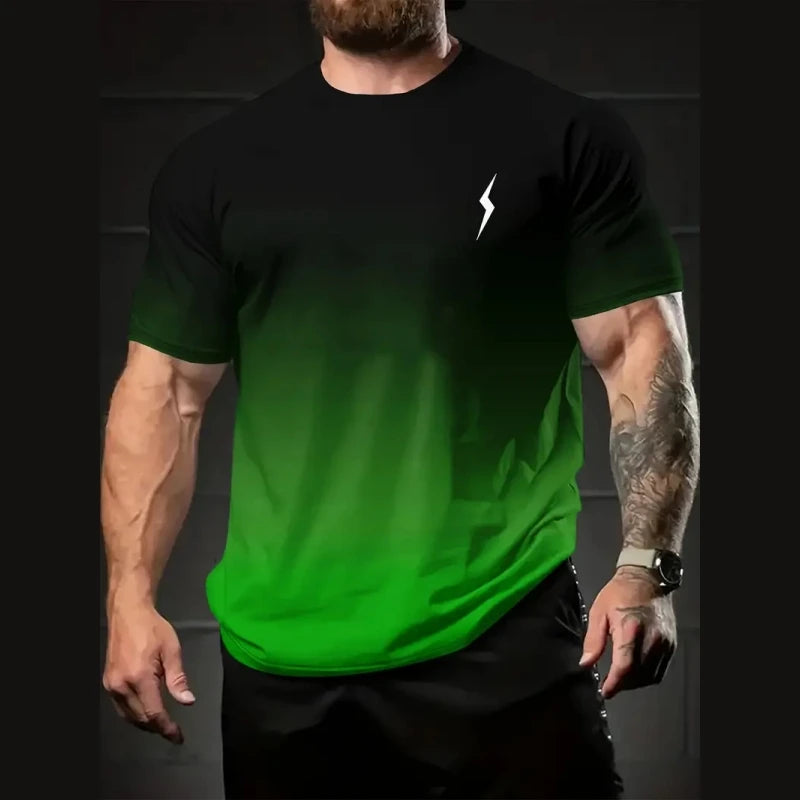 Camiseta Masculina Gradiente Relâmpago