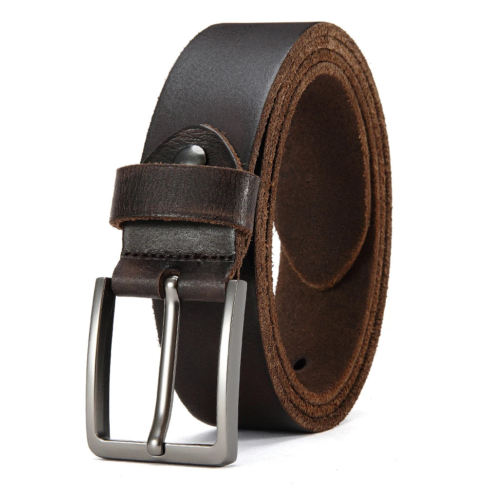 Cinto de Couro Masculino com Fivela Elegante