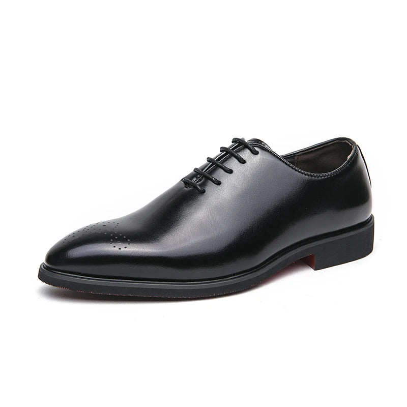 Sapato de Couro Masculino,Sapato Preto Masculino-Loja Melanio