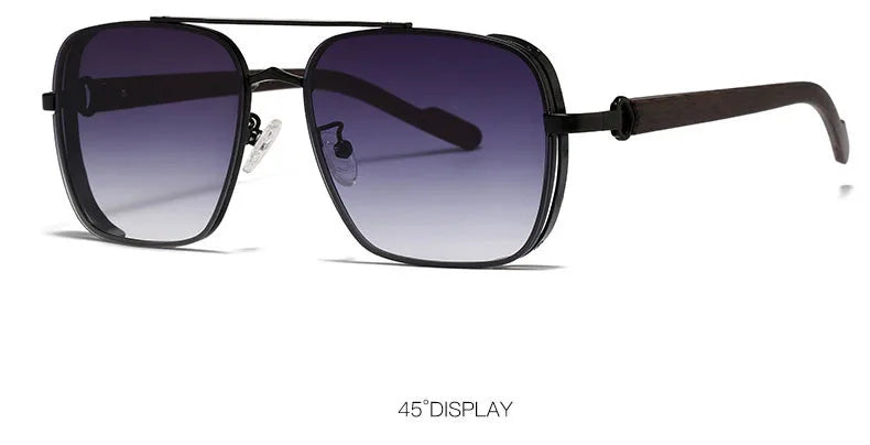 Óculos de Sol Quadrados Luxo Masculino