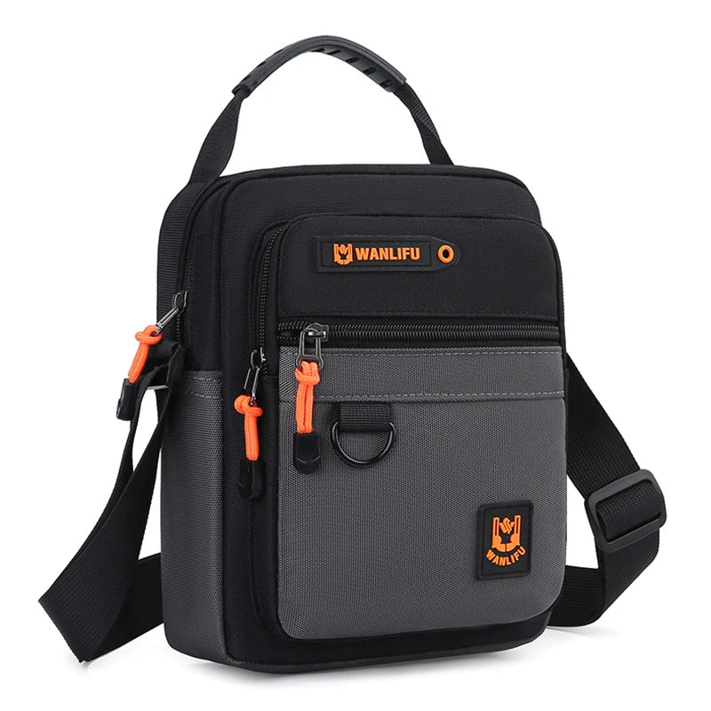 Bolsa Masculina Casual Leve Oxford Crossbody