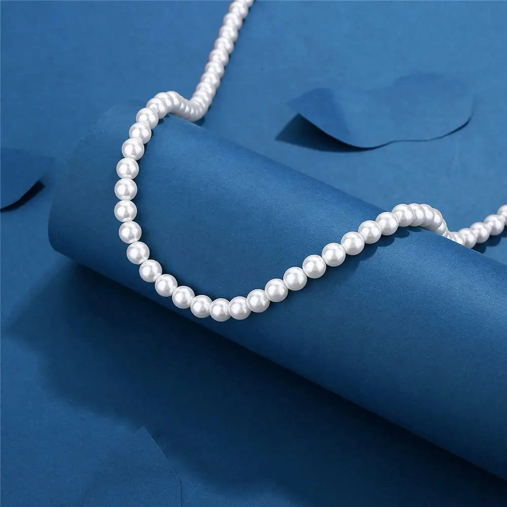 Colar Masculino de Pérolas Elegante