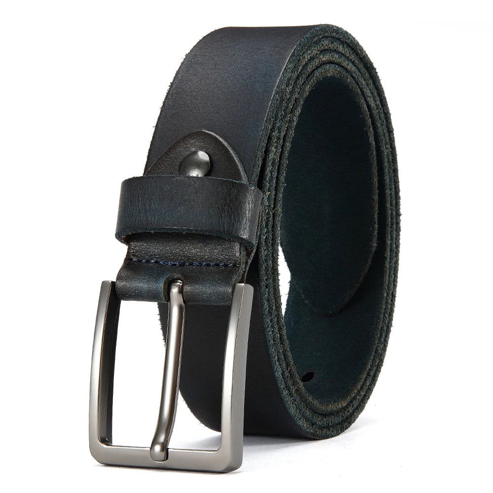 Cinto de Couro Masculino com Fivela Elegante