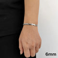 Pulseira Masculina Cubana Aço Inoxidável Hip Hop
