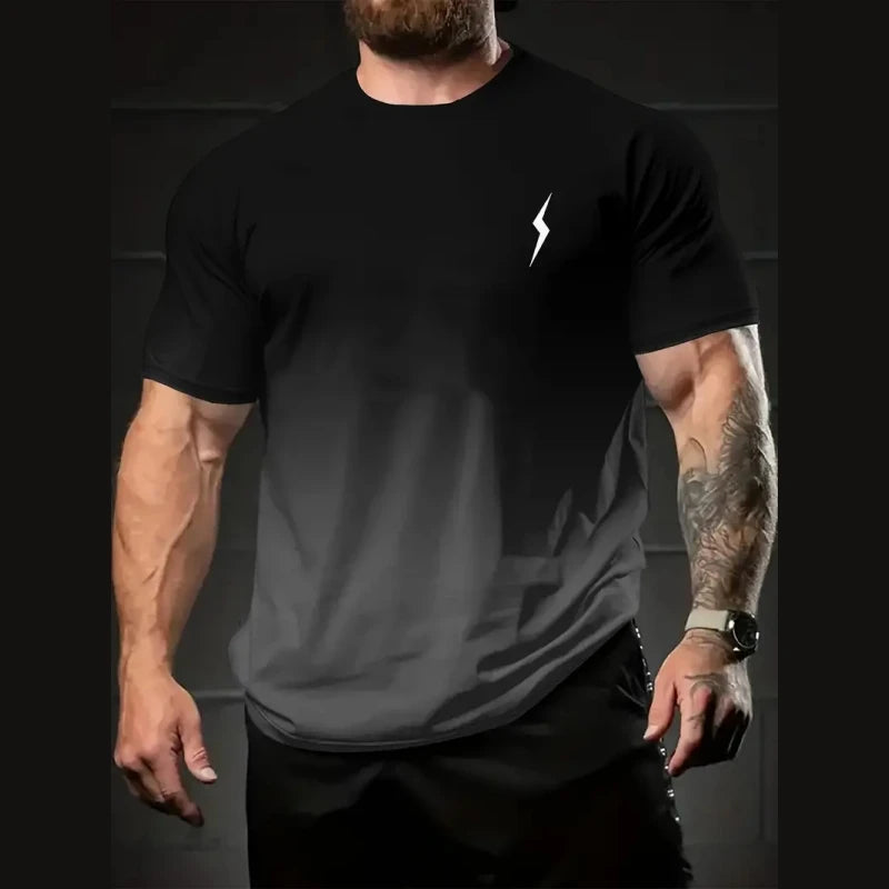 Camiseta Masculina Gradiente Relâmpago