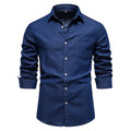 Camisa Jeans Masculina  Azul escuro- Melanio