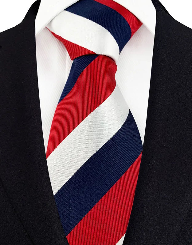 Gravata masculina luxuosa de 8cm, cor vermelha, listras sólidas, paisley, para homens, noivo, jacquard, tecido, gravata de pescoço para negócios, festa de casamento