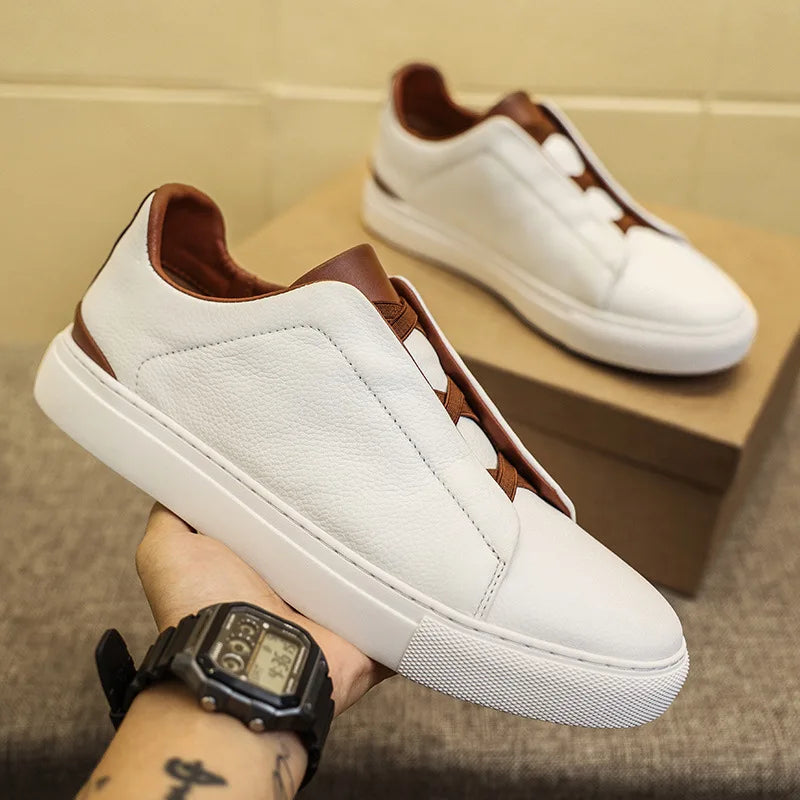 Tenis Puma Masculino Casual Couro,Tênis Casual Masculino em Couro-Melanio