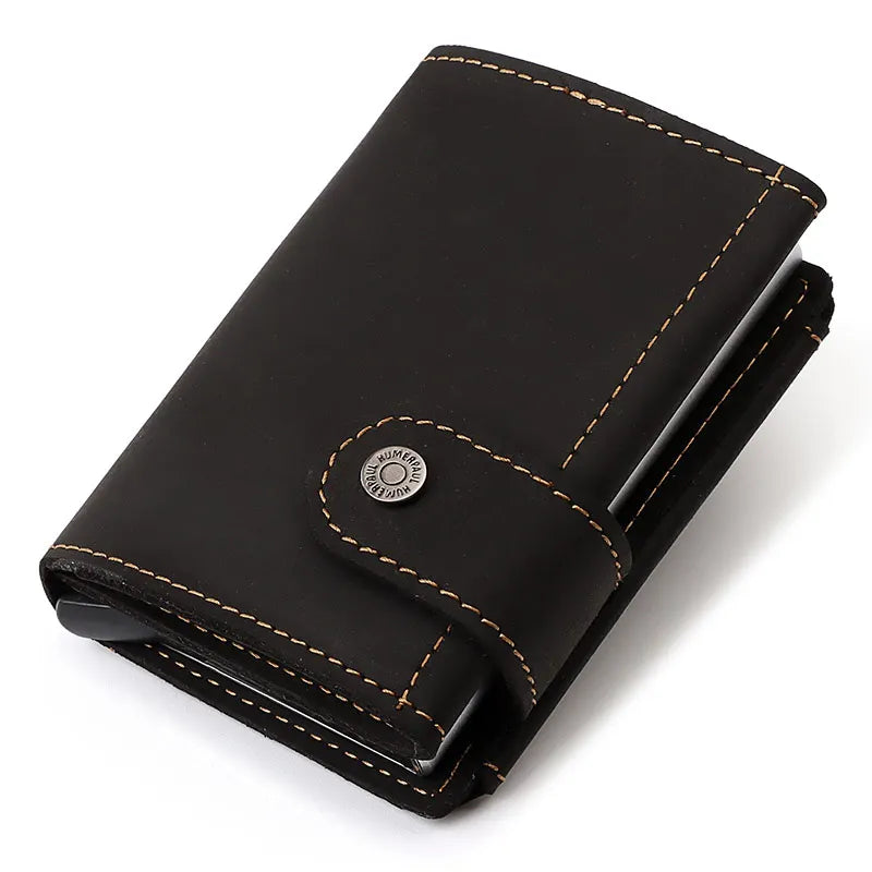 Porta Cartão de Crédito Masculino Preto- Loja Melanio