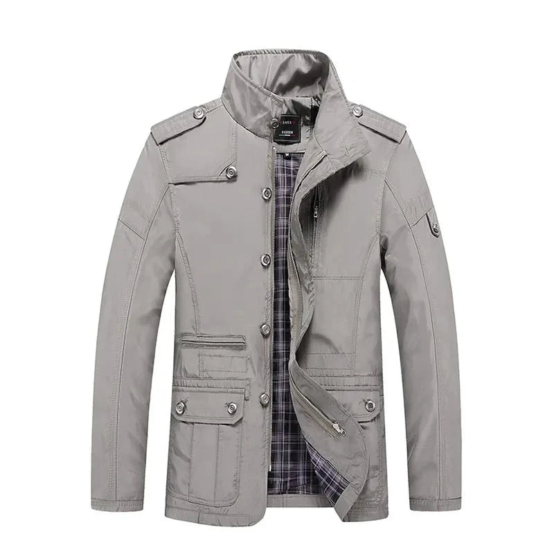 Jaqueta Masculina Casual à Prova de Vento