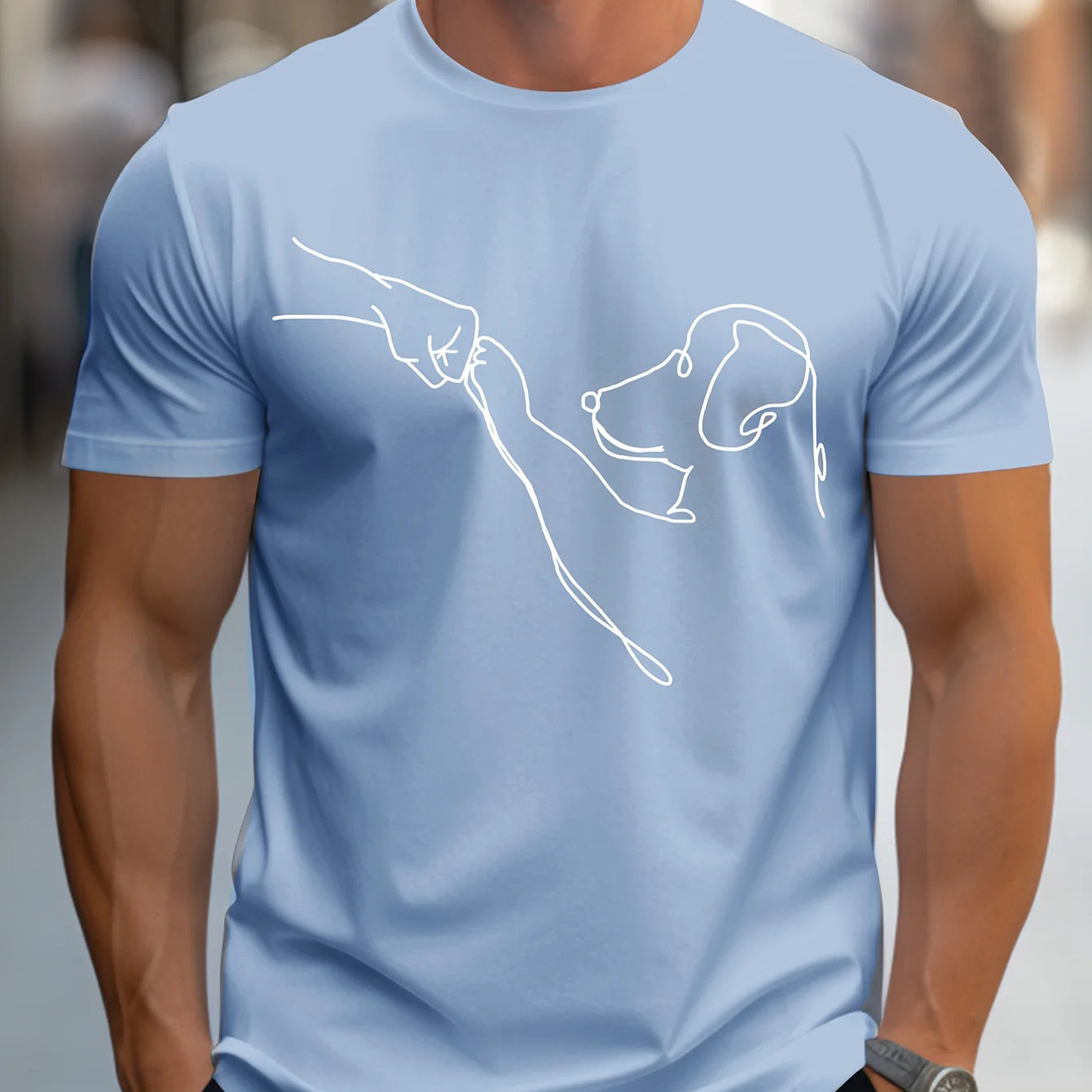 Camiseta Casual Estampa Divertida