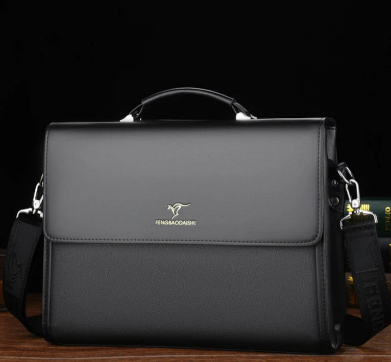 Pasta Executiva de Couro PU para Homens - Elegância e Praticidade